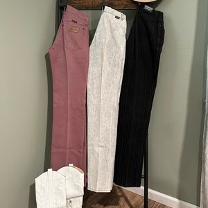 Vintage Dusty Rose Wranglers. Vintage White Wash Wranglers. Vintage Rockies.